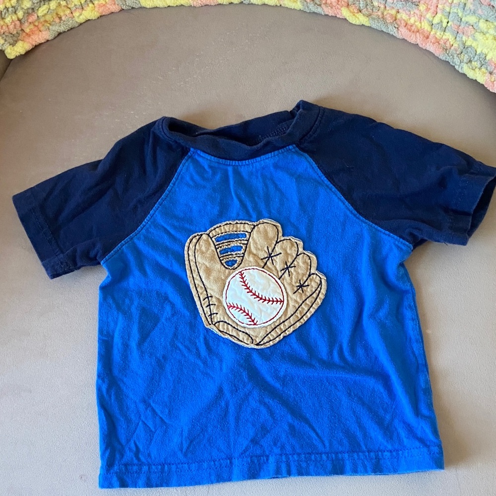 3/$15 Circo Blue and Navy Baseball Glove Tee